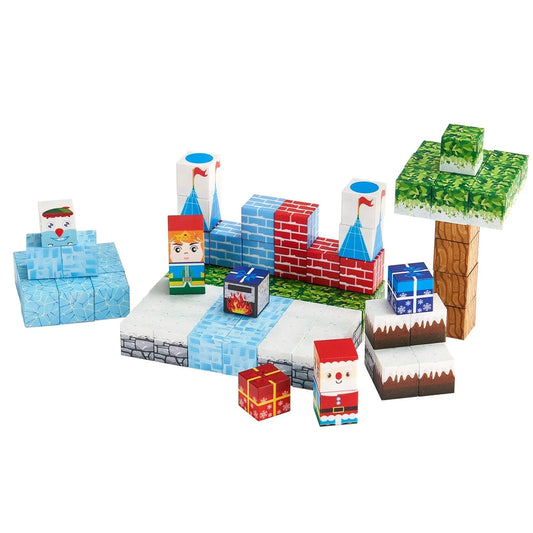 150 Piece Glacier Castle Magnetic Building Cubes Set