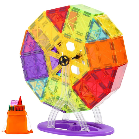121 Piece Magnetic Building Tile Set